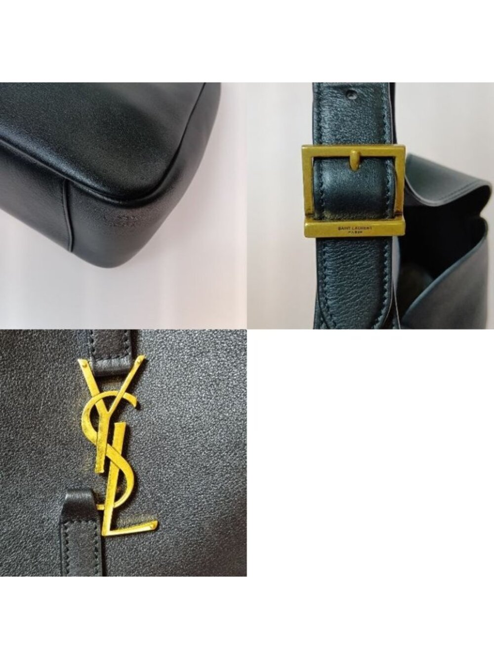Saint Laurent Shoulder Bag Soft 713938.0924 Black - Picture 5 of 10